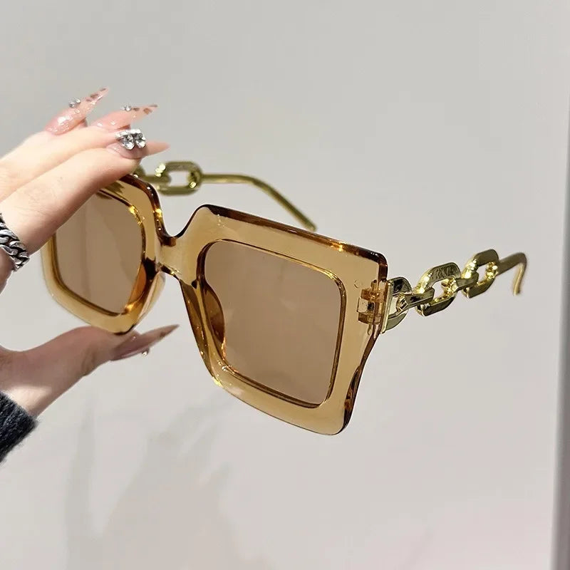 New Square Chain Sunglasses