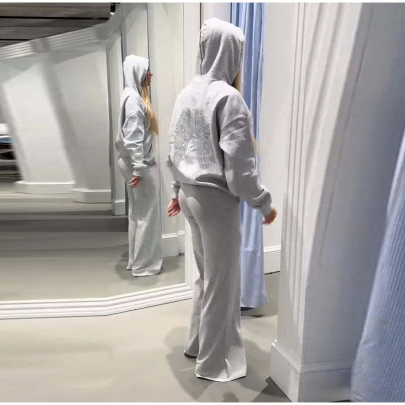 Loose Full Sleeve Pullover Hoodie