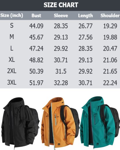 🥾LAST DAY 49% OFF👔 Waterproof Jacket: 3D-Cut Waterproof Jacket – Fits Hiking, Commuting & Casual Outings!