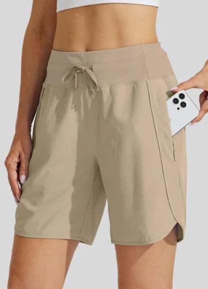 🌷🌷Hot Sale Women's Active 7 Inseam Athletic Long Running High Wasistband Shorts