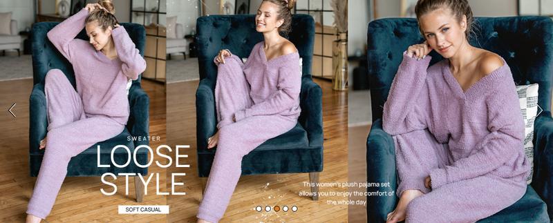 MEROKEETY Women's Lounge Sets 2025 Fall Fashion 2 Piece Outfits Sweater Pajama Set Fuzzy Loungewear Matching Winter Clothes
