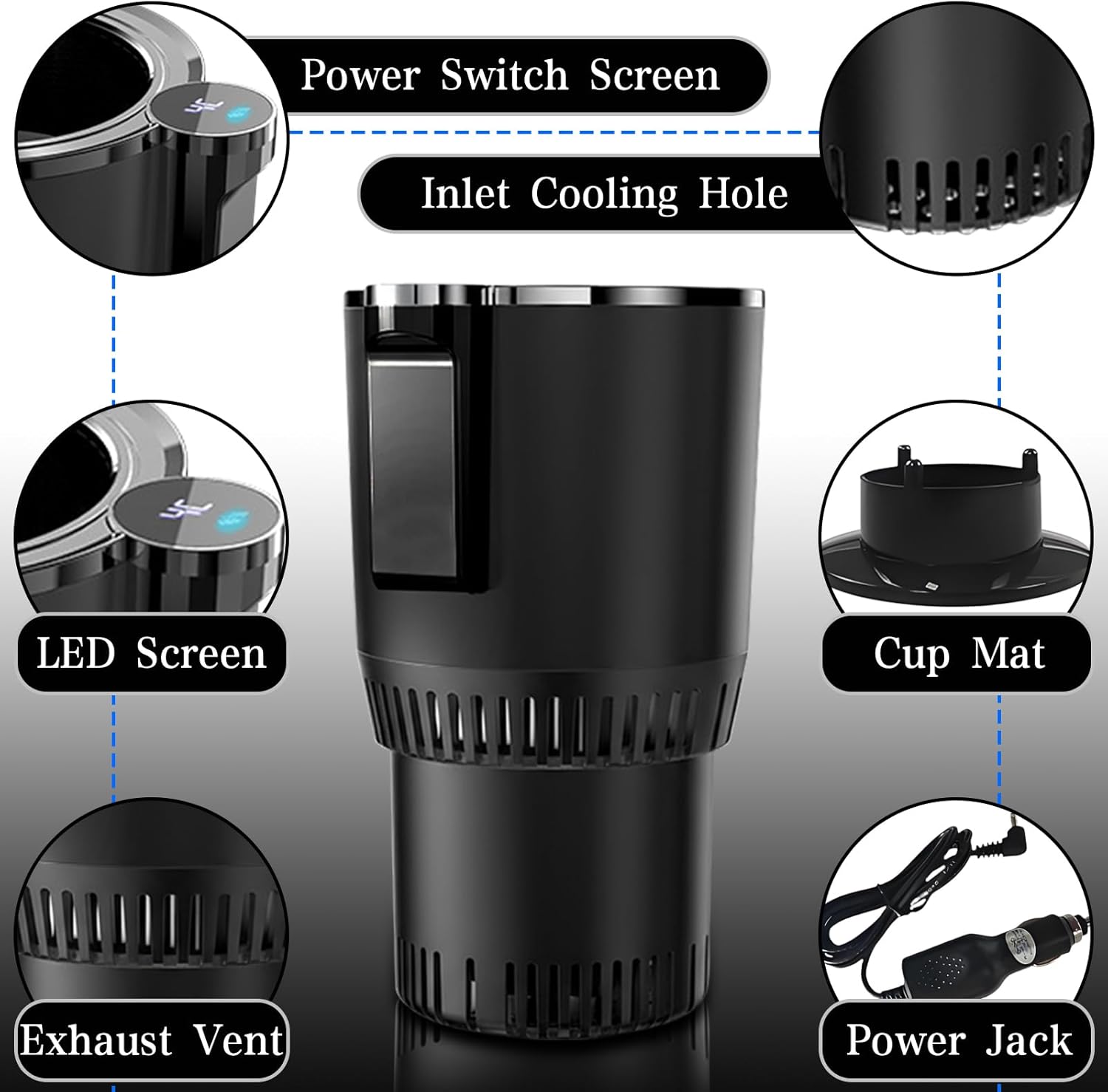 2-in-1 Smart Car Cup Cooler and Heater, Smart Cup 