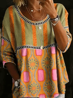 🎁New Arrivals🔥 Women's Vintage Abstrct Casual Loose Blouse Shirt