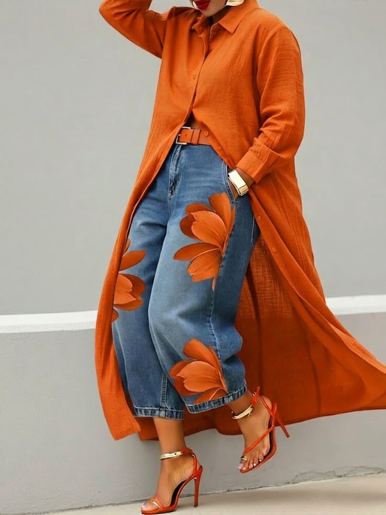  🎁New Arrivals🔥Women Casual Cotton Linen Shirt Dress Long Sleeve Shirt Collar Slim Fit Red Midi Dress