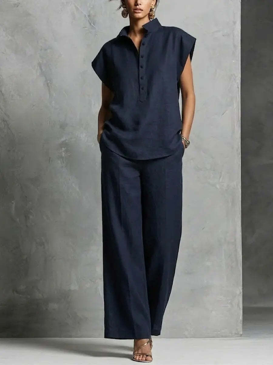 🎁New Arrivals🔥Women's Simple And Comfortable Cotton-linen Set