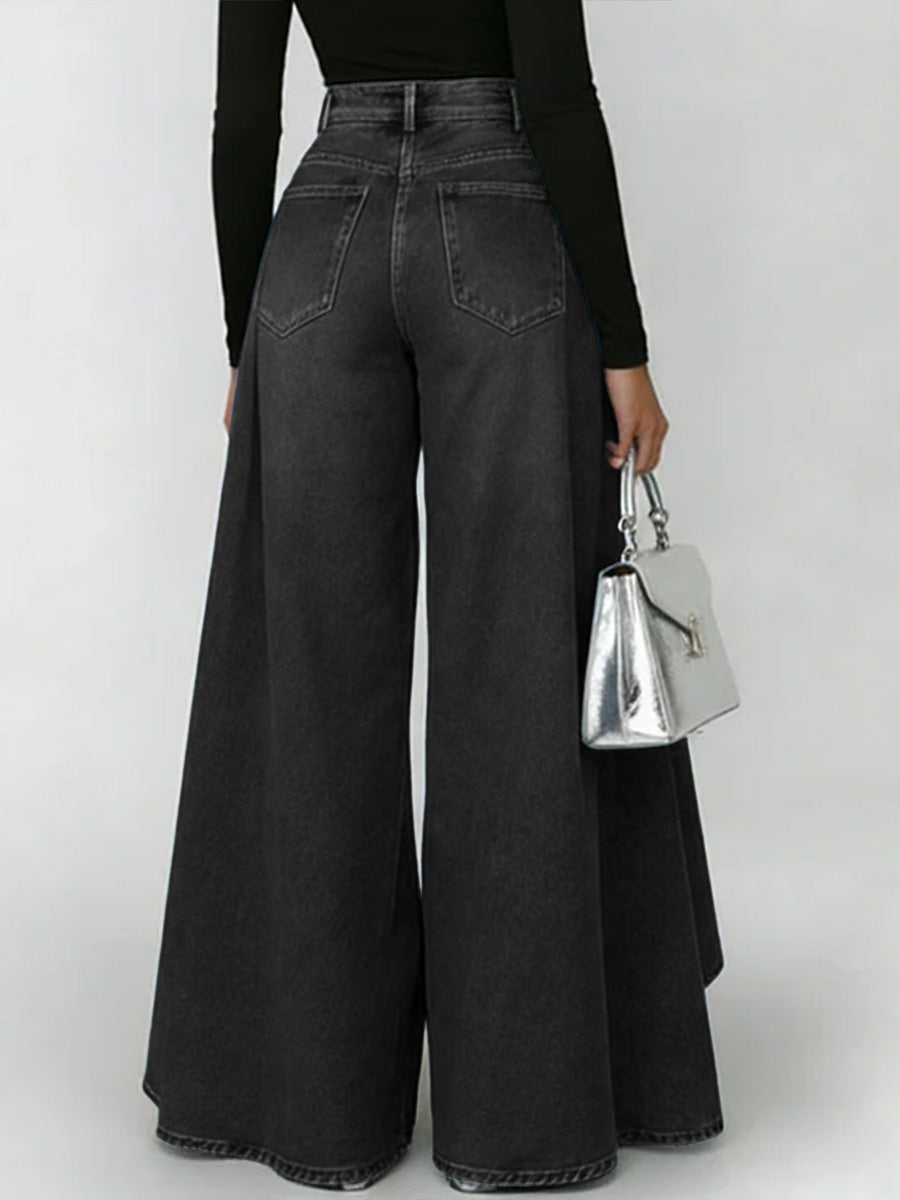 🎁New Arrivals🔥Women's High-Waisted Relaxed Wide-Leg Jeans – Effortless Everyday Comfort