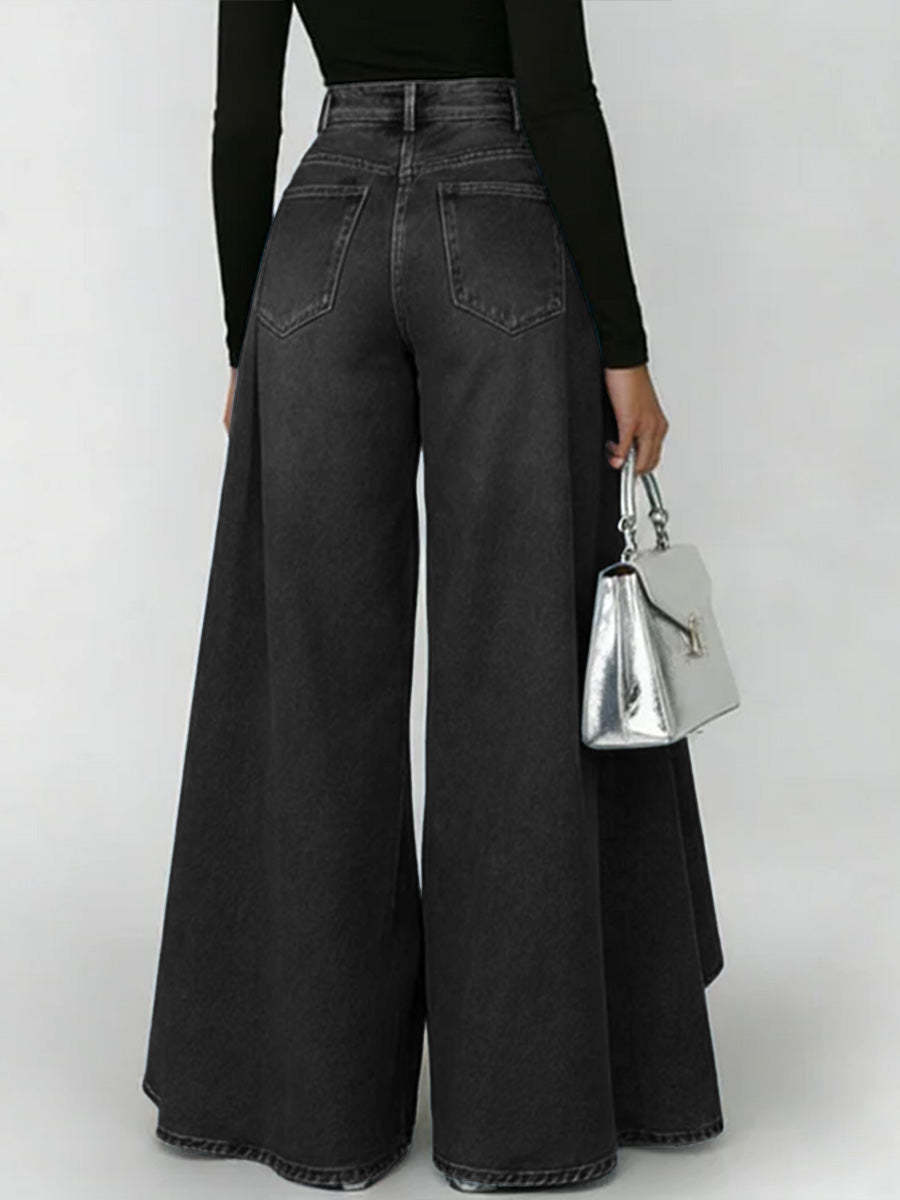 🎁New Arrivals🔥Women's High-Waisted Relaxed Wide-Leg Jeans – Effortless Everyday Comfort