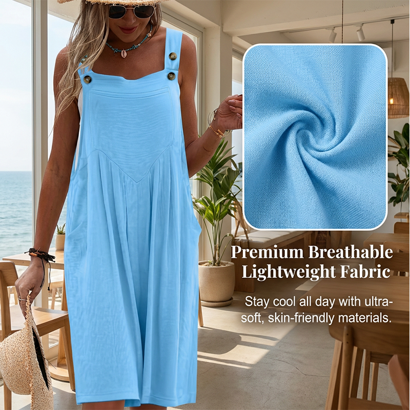 🎁New Arrivals🔥 LIMITED TIME 50% OFF! ✨Sleeveless Wide-Leg Jumpsuit For Summer Breezes