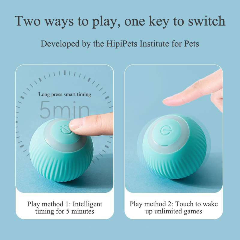 🔥50% off last day🔥Gravity Smart Rolling Ball - Rechargeable Silent Electric Pet Toy