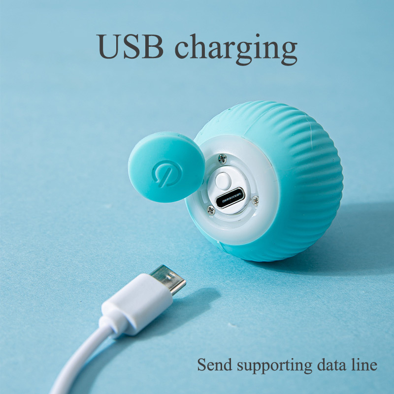 🔥50% off last day🔥Gravity Smart Rolling Ball - Rechargeable Silent Electric Pet Toy