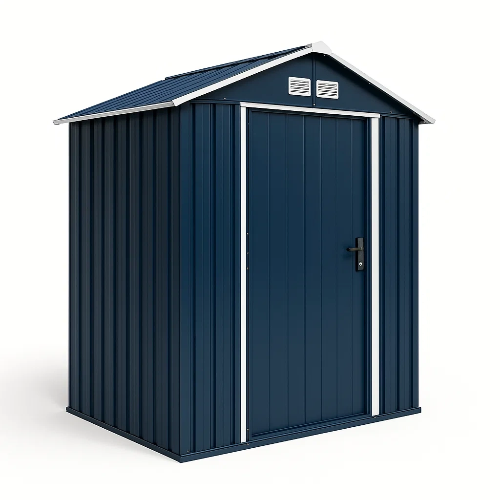 Abri de jardin Métallique Acier Galvanisé Bleu-Mobiruso