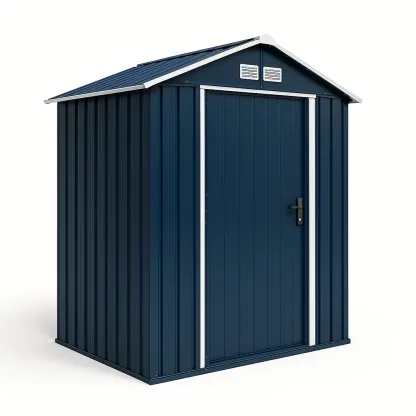 Abri de jardin Métallique Acier Galvanisé Bleu-Mobiruso