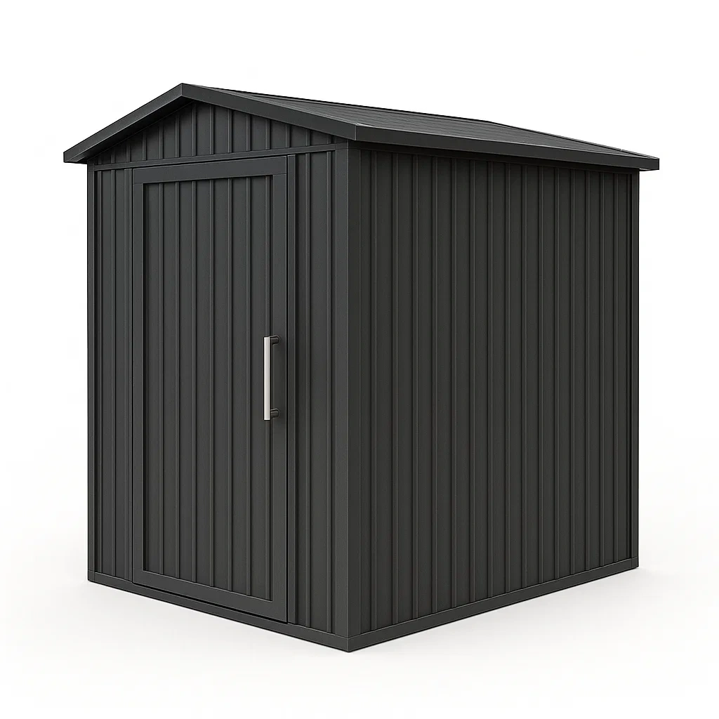 Abri de jardin en acier noir-Mobiruso