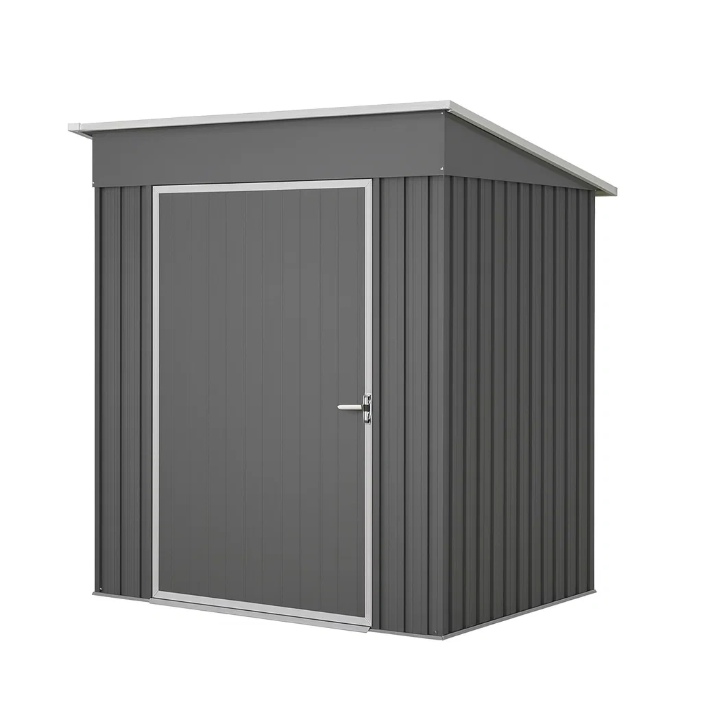 Abri de jardin Métallique Gris 195 cm x 152 cm x 213 cm-Mobiruso