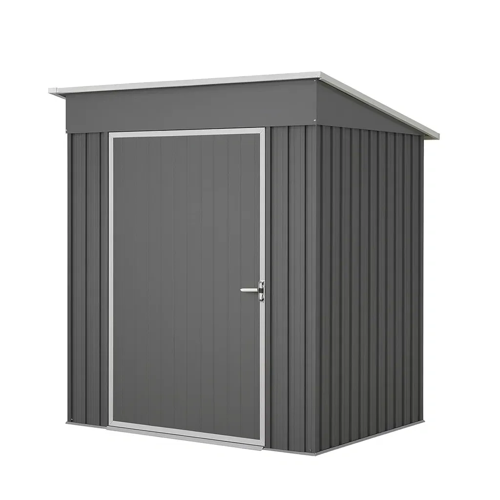 Abri de jardin Métallique Gris 195 cm x 152 cm x 213 cm-Mobiruso