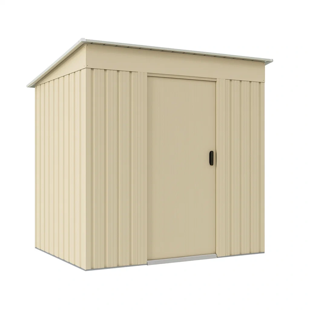 Abri de jardin Métallique Acier Beige-Mobiruso