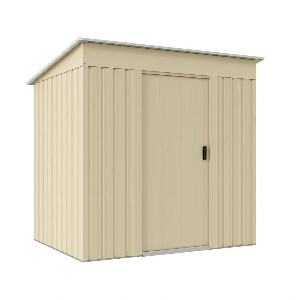 Abri de jardin Métallique Acier Beige-Mobiruso