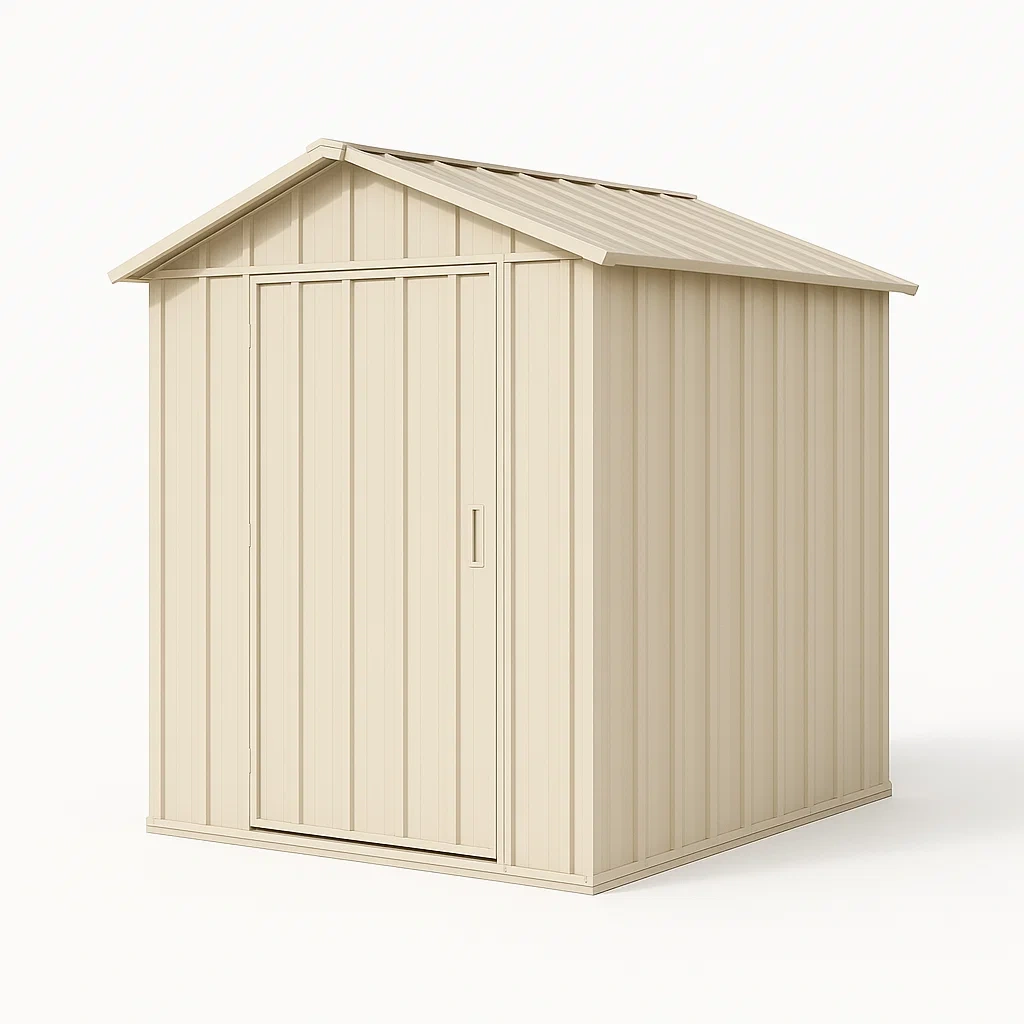 Abri de jardin Métal Beige 185 cm x 123 cm x 202 cm-Mobiruso