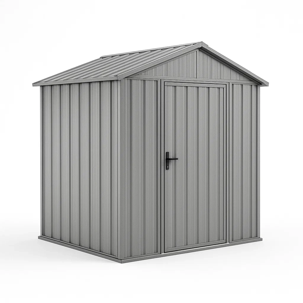 Abri de jardin en Métal Acier Galvanisé Gris-Mobiruso