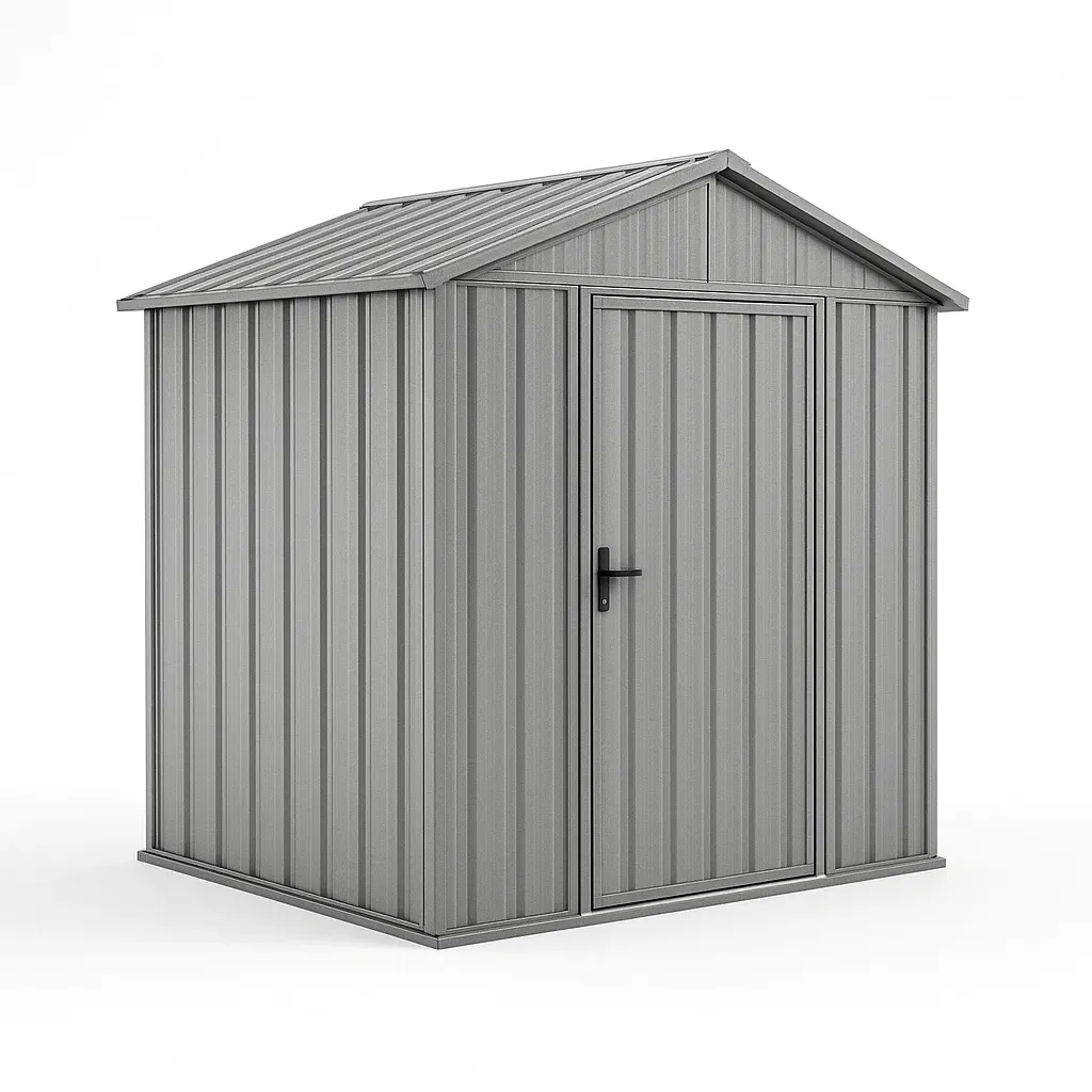 Abri de jardin en Métal Acier Galvanisé Gris-Mobiruso