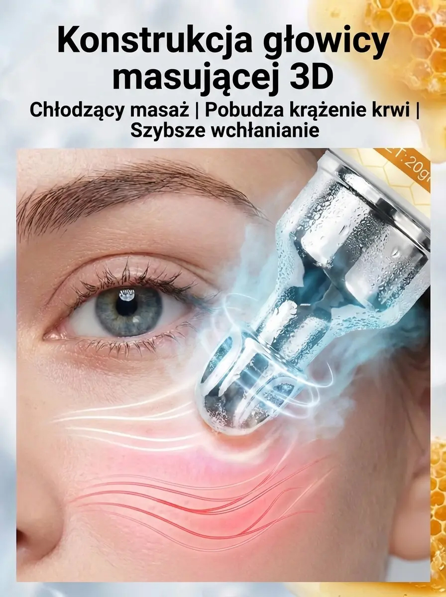 Balsam pod oczy z jadem pszczelim o działaniu ujędrniającym