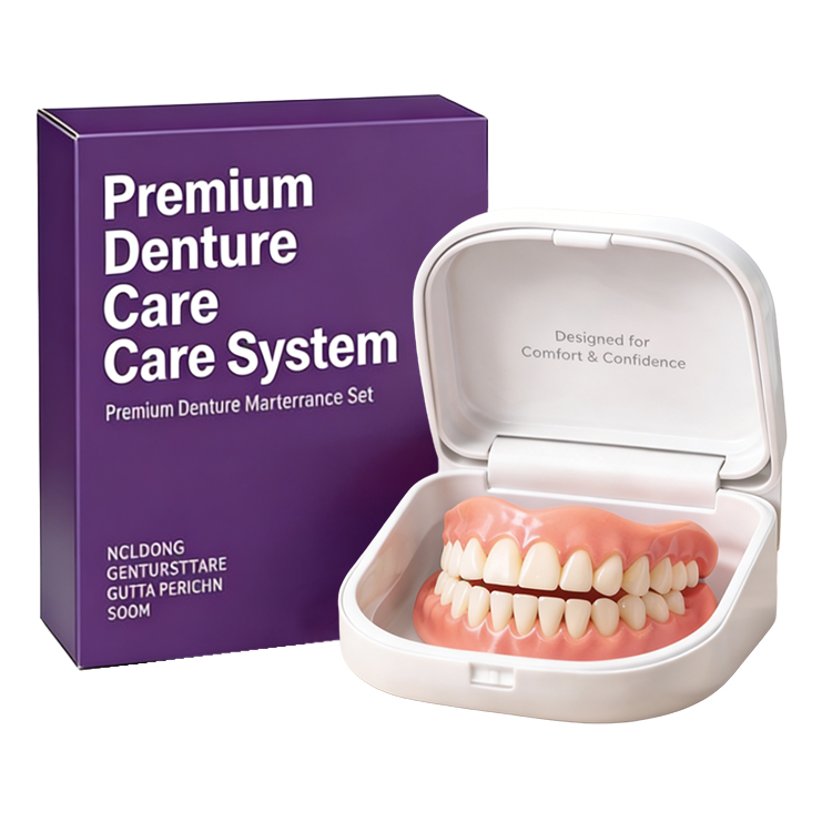 Polecany przez ponad 100 dentystów w Europie - Naturalny zestaw do protez zębowych niewidocznych