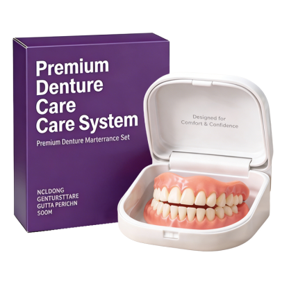 Polecany przez ponad 100 dentystów w Europie - Naturalny zestaw do protez zębowych niewidocznych