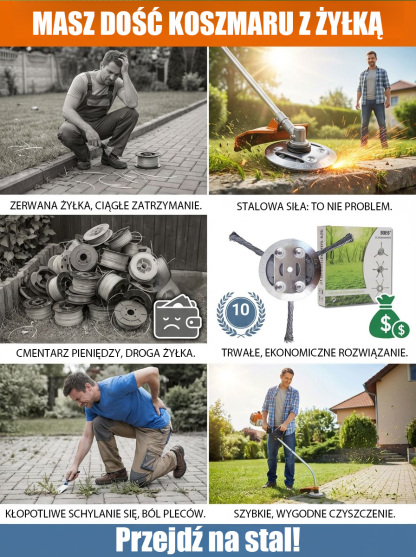 Małe akcesoria do podkaszarki z drutem stalowym i akumulatorem litowym