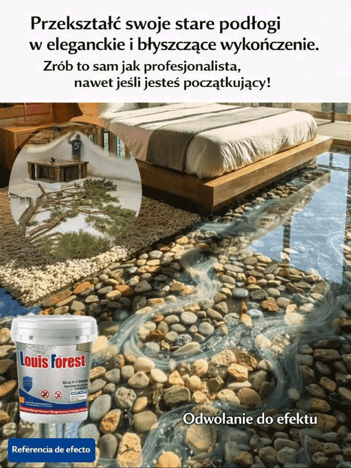 【Tekstura kryształowego marmuru】Powłoka podłogowa z kolorowego piasku epoksydowego