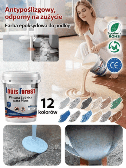 【Tekstura kryształowego marmuru】Powłoka podłogowa z kolorowego piasku epoksydowego