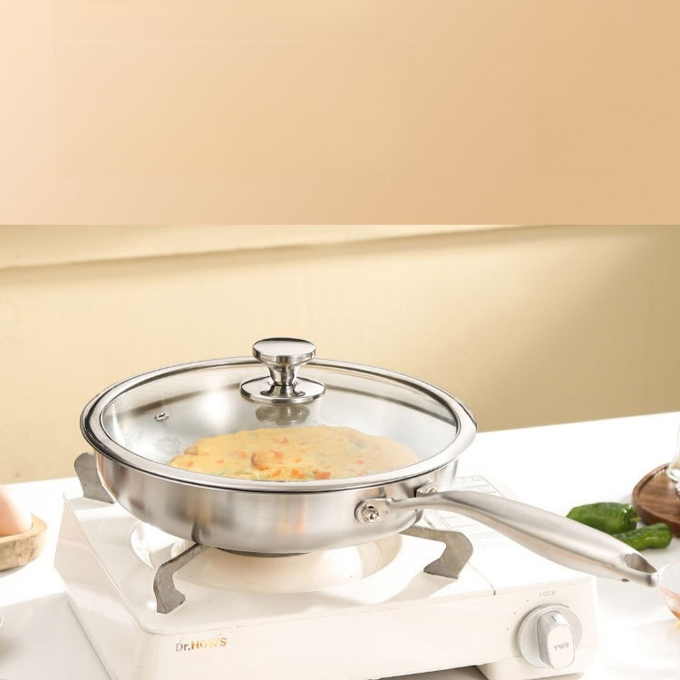 Trójwarstwowa stalowa patelnia z powłoką nieprzywierającą