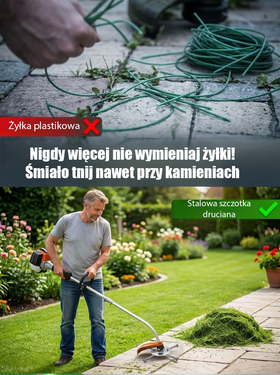 Małe akcesoria do podkaszarki z drutem stalowym i akumulatorem litowym