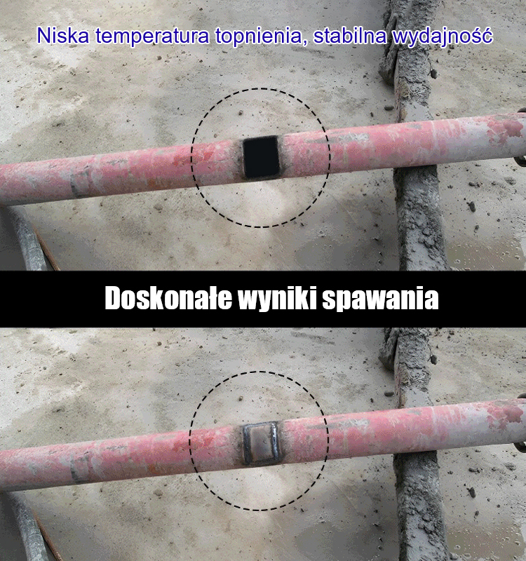 Uniwersalny pręt spawalniczy do naprawy w niskich temperaturach