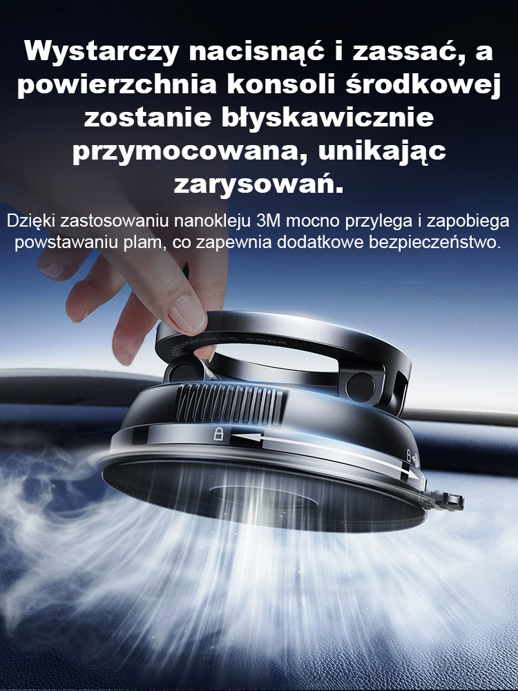 【Obrót we wszystkich kierunkach】Nowy uchwyt samochodowy na telefon z silnym magnesem