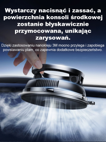 【Obrót we wszystkich kierunkach】Nowy uchwyt samochodowy na telefon z silnym magnesem