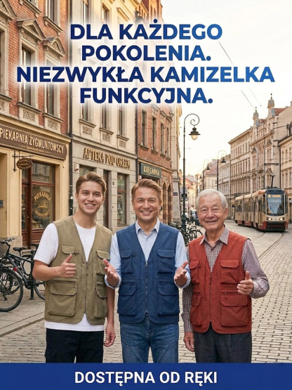 Kamizelka z wieloma kieszeniami, szybkoschnąca i oddychająca