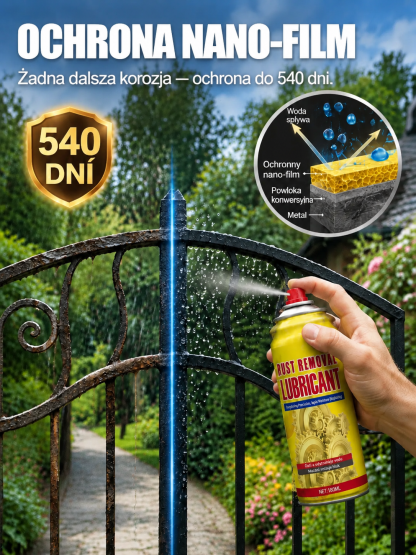 ⚡Roztrysk 2 w 1 do smarowania antyrdzy | Znika w 3 Sekundy | Nano Formuła & Smar| 540 Dni Ochrony | Zmniejsza Tarcie o 99%| Rozpuszcza Rdzę w 3s | Bez Piszczenia i Zacięć🚗