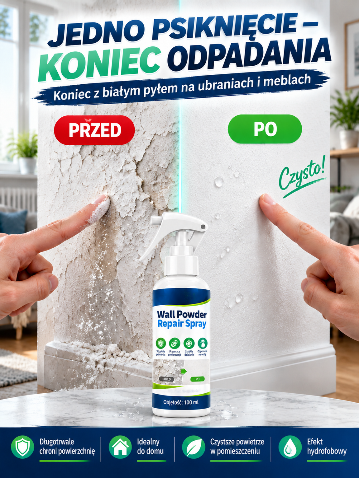 ✨ Niewidzialna Naprawa Ścian 10x Silniejsza | Koniec z Odpadającym Tynkiem! 🏠