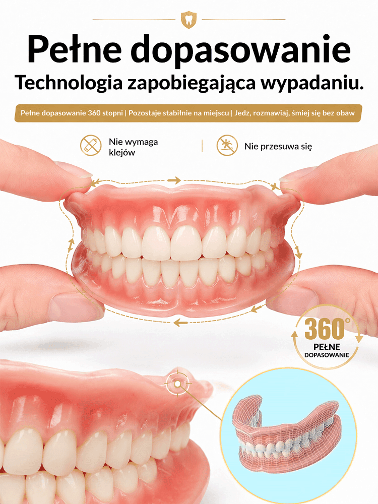 💎Zestaw protez zębowych w nowym opakowaniu prezentowym| Idealny Uśmiech w 3 Sekundy| Jedz Bez Obaw |Mocne Trzymanie i Naturalny Wygląd🎁