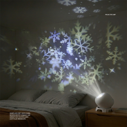 🌊Tęczowa fantazyjna obrotowa lampa projekcyjna| Domowe Oceanarium i Gwiazdy | Ultra-cichy do Snów| Redukcja Stresu i Bezsenności | 7 Kolorów Magii✨