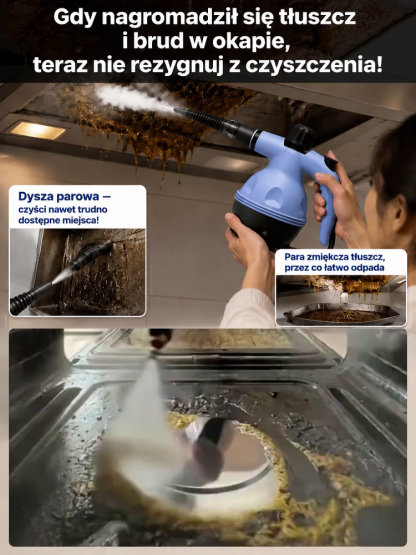 ✨Zestaw ręcznej czyszczarki parowej wysokiej temperatury(Do Kuchni, Łazienki i Auta)✨