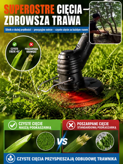 ✨Składana ładowarka do kosiarki ogrodowej z USB| Teleskopowa (21-105cm)✨