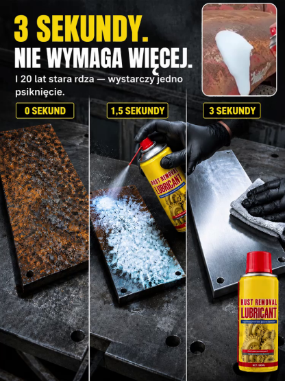 ⚡Roztrysk 2 w 1 do smarowania antyrdzy | Znika w 3 Sekundy | Nano Formuła & Smar| 540 Dni Ochrony | Zmniejsza Tarcie o 99%| Rozpuszcza Rdzę w 3s | Bez Piszczenia i Zacięć🚗