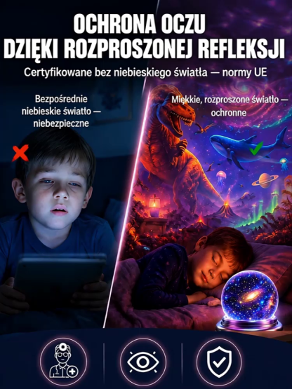 🌊Unosząca się Lampa Projekcyjna Gwiezdnego Nieba 4K Aurora| Jednym kliknięciem zmień swój pokój w rozgwieżdżony kosmos🐋✨🔮🛋️