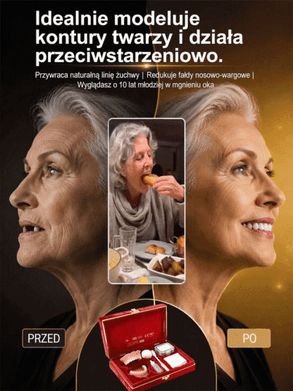 💎Zestaw protez zębowych w nowym opakowaniu prezentowym| Idealny Uśmiech w 3 Sekundy| Jedz Bez Obaw |Mocne Trzymanie i Naturalny Wygląd🎁