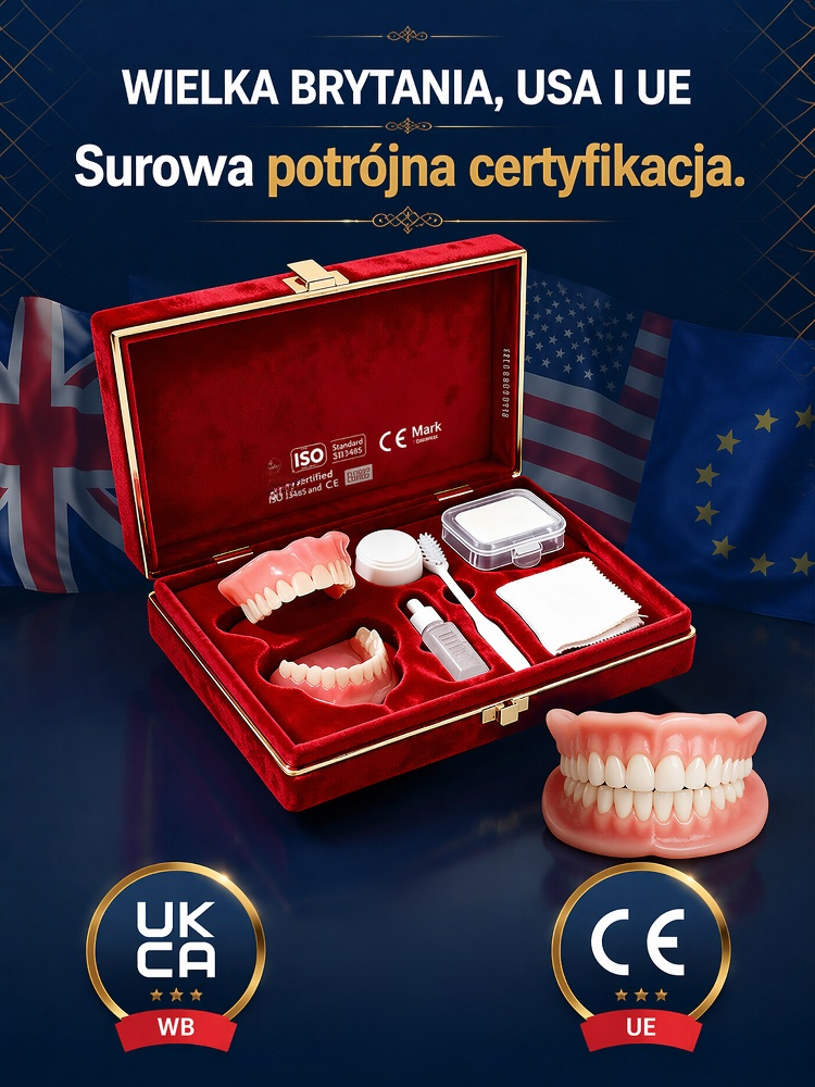 💎Zestaw protez zębowych w nowym opakowaniu prezentowym| Idealny Uśmiech w 3 Sekundy| Jedz Bez Obaw |Mocne Trzymanie i Naturalny Wygląd🎁