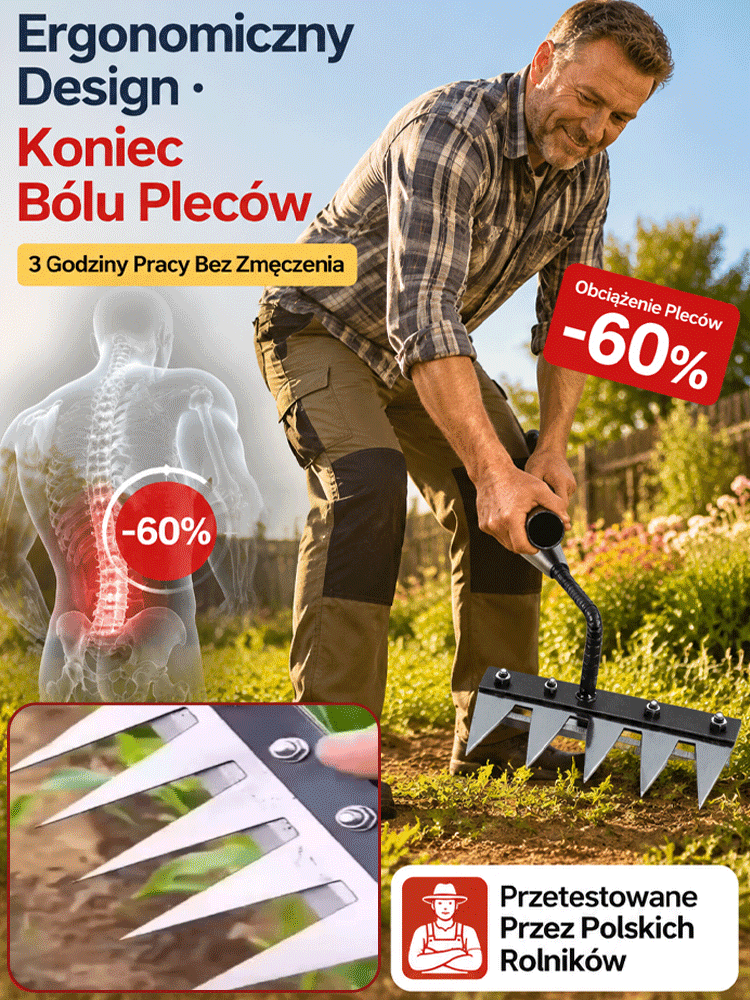 Niezniszczalne Grabie ze Stali Manganowej 5w1 💥 [-50% Zniżki Dzisiaj] 🚚 Płatność przy Odbiorze