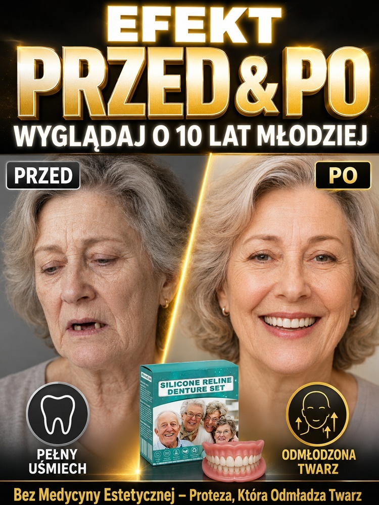 🔥 Nowy komplet protez z importu z USA| Bezbolesny zgryz · Płatność przy odbiorze | Swoboda jedzenia i idealny uśmiech bez kleju | Odzyskaj uśmiech w 3 minuty!  | Pełna adsorpcja!  | Nawet twarde pokarmy się nie ruszą