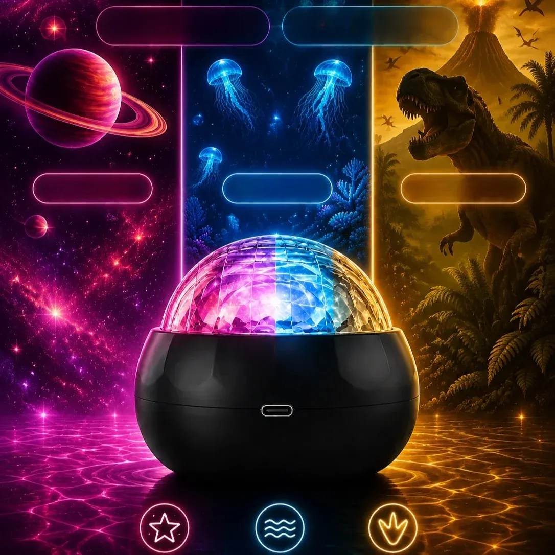 🌊Unosząca się Lampa Projekcyjna Gwiezdnego Nieba 4K Aurora| Jednym kliknięciem zmień swój pokój w rozgwieżdżony kosmos🐋✨🔮🛋️