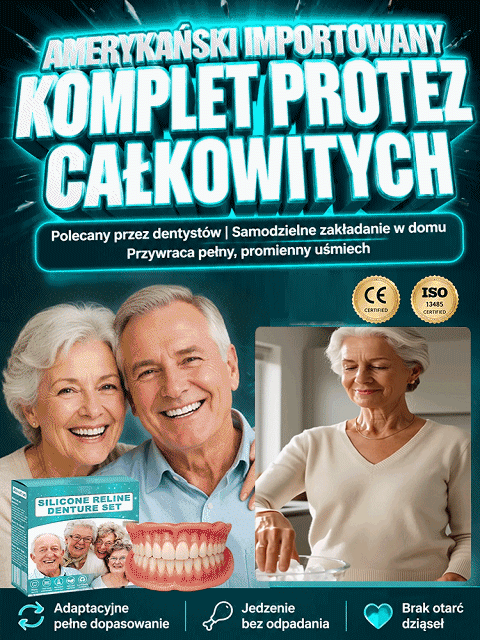🔥 Nowy komplet protez z importu z USA| Bezbolesny zgryz · Płatność przy odbiorze | Swoboda jedzenia i idealny uśmiech bez kleju | Odzyskaj uśmiech w 3 minuty!  | Pełna adsorpcja!  | Nawet twarde pokarmy się nie ruszą